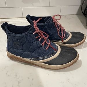 Sorel quilted waterproof duck rain boot